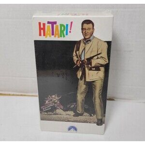 Hatari John Wayne VHS Double Video Tape Set New Factory Sealed 1961 Film 2 vhs